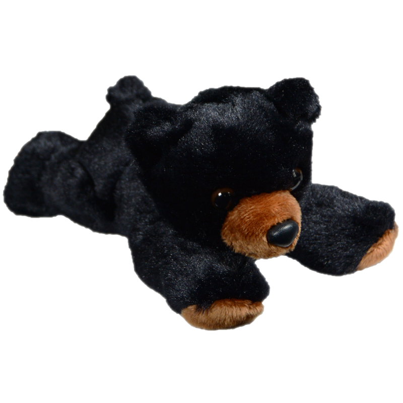 Black Bear 10 Organic Plush Toy - Stuffed Animal Soft Toy