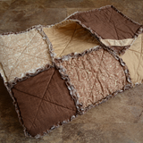 Quilt Throw - Brown Crisscross