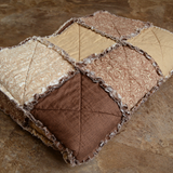 Quilt Throw - Brown Crisscross