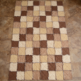Quilt Throw - Brown Crisscross