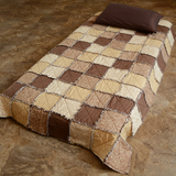 Quilt Throw - Brown Crisscross