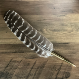Ballpoint Turkey Feather Pen