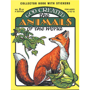 God Created the Animals of the World - Colouring Book