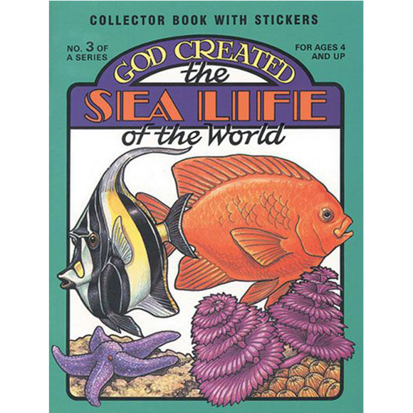 God Created the Sea Life of the World - Colouring Book