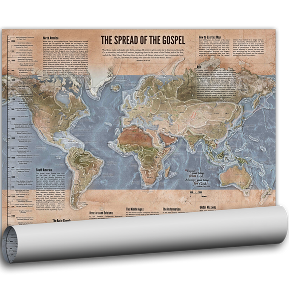 Map - Spread of the Gospel